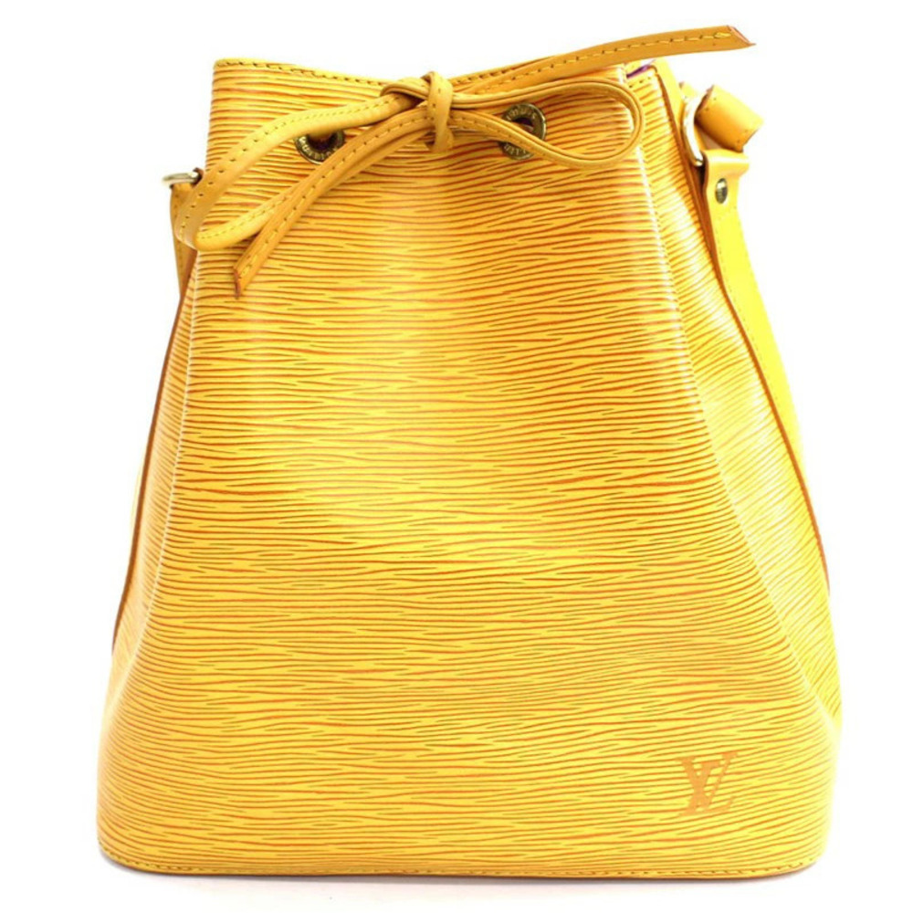 Louis Vuitton Epi Noe Shoulder Bag Hobo Handbag Yellow
